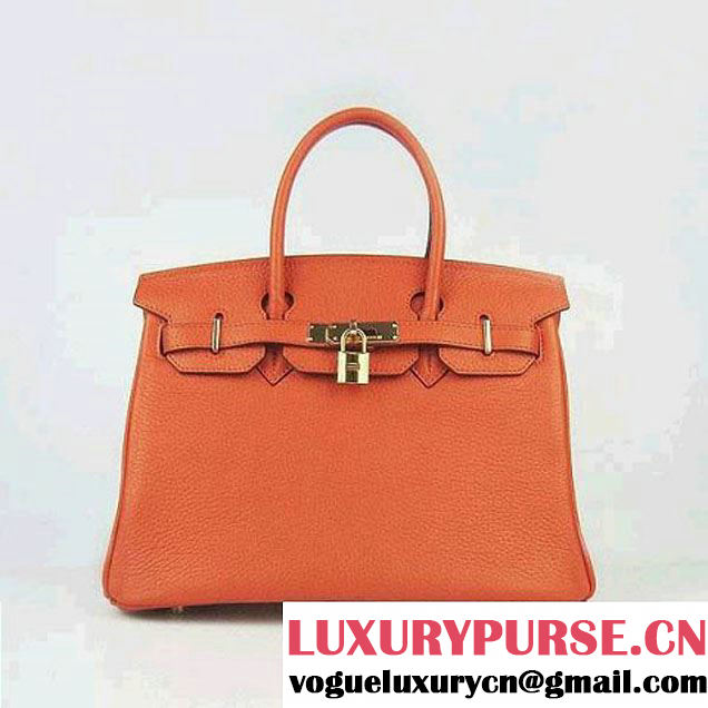 Hermes Birkin 30cmTogo Bag Light Orange 6088