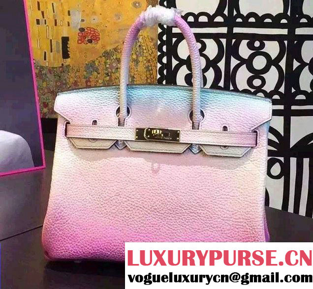 Hermes Birkin 30cm Bag in Original Leather Gradient Pink 2016