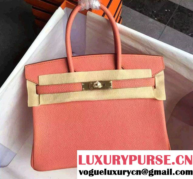 Hermes Birkin 30/35 Bag in Original Togo Leather Bag Lobster