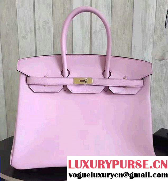 Hermes Birkin 30/35 Bag in Original Swift Leather Bag Pink