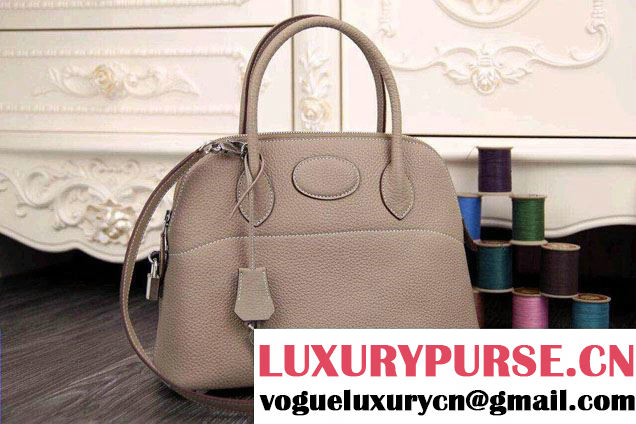 Hermes Bolide Tote Bag in Original Leather Gray