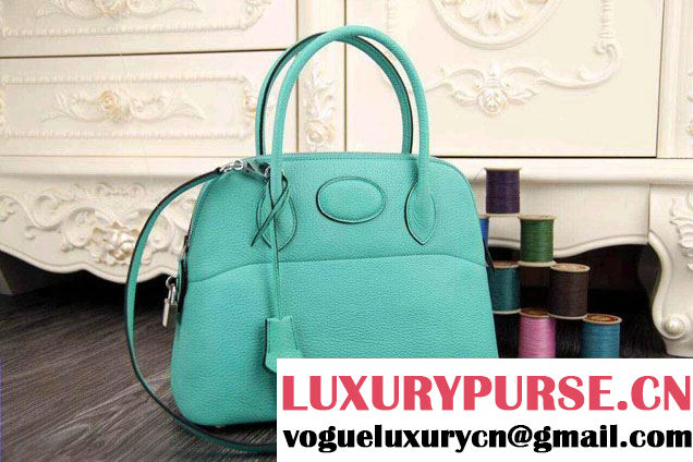 Hermes Bolide Tote Bag in Original Leather Turquoise