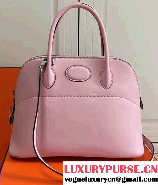 Hermes Bolide Tote Bag 27cm in Original Leather Baby Pink