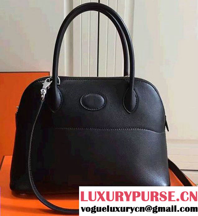 Hermes Bolide Tote Bag 27cm in Original Leather Black