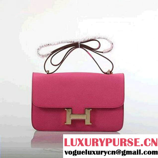 Hermes Constance Bag Plum Togo Leather 1622L Golden