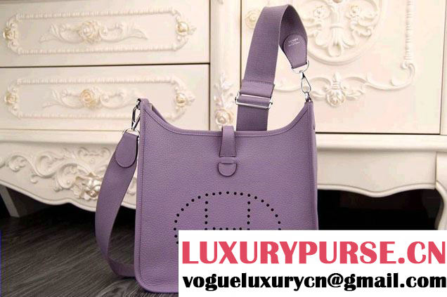 Hermes Evelyne III PM Bag in Origianl Leather Lilas