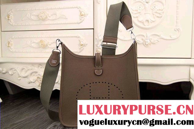 Hermes Evelyne III PM Bag in Origianl Leather Brown