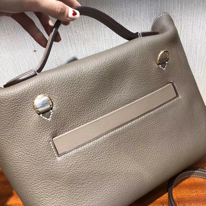 Hermes 24/24 Bag Grey Swift & Togo Gold Hardware