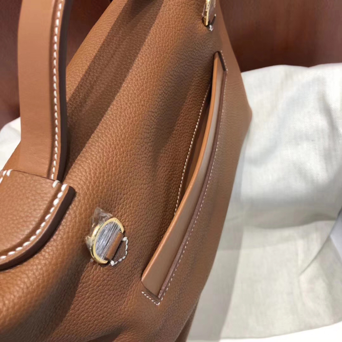 Hermes 24/24 Bag Fauve Swift & Togo Gold Hardware