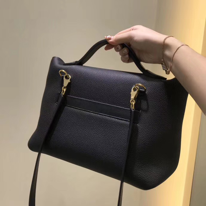 Hermes 2424 Bag Black Swift & Togo Gold Hardware