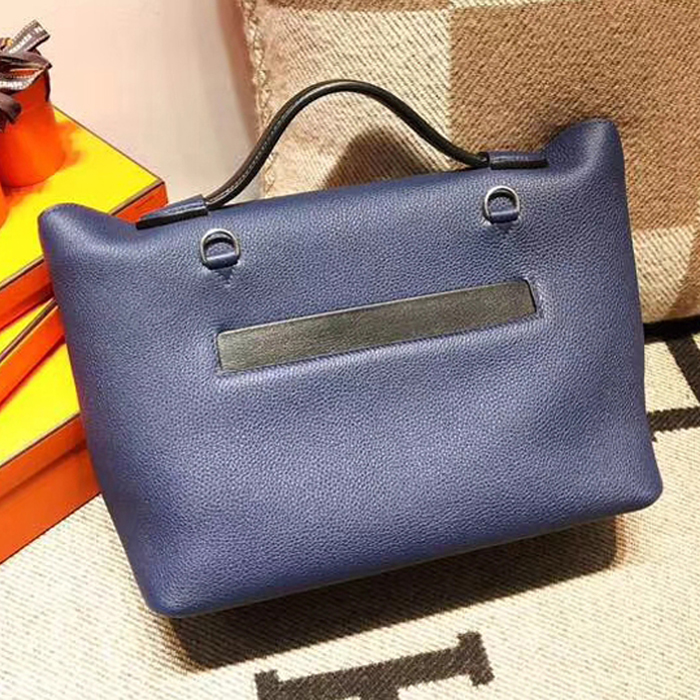 Hermes 24/24 Bag 35cm Navy Blue Swift & Togo Silver Hardware