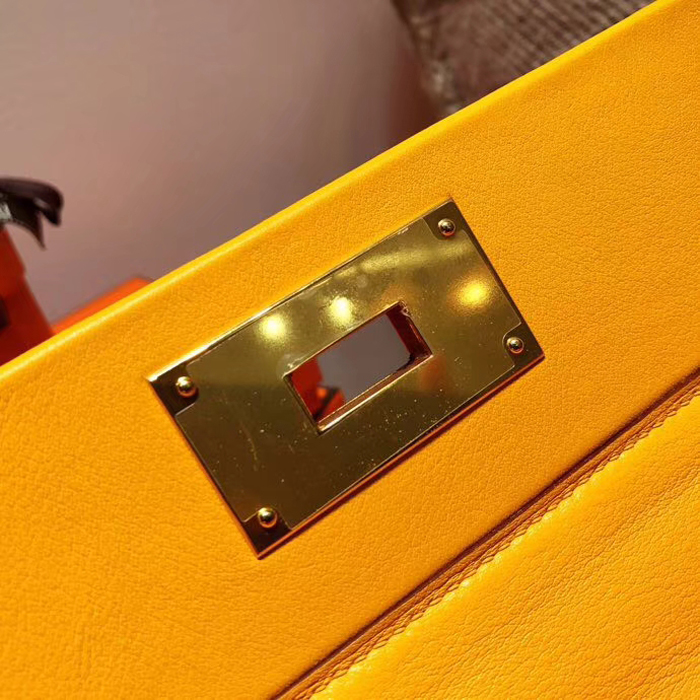 Hermes 24/24 Bag 35cm Yellow Swift & Togo Gold Hardware