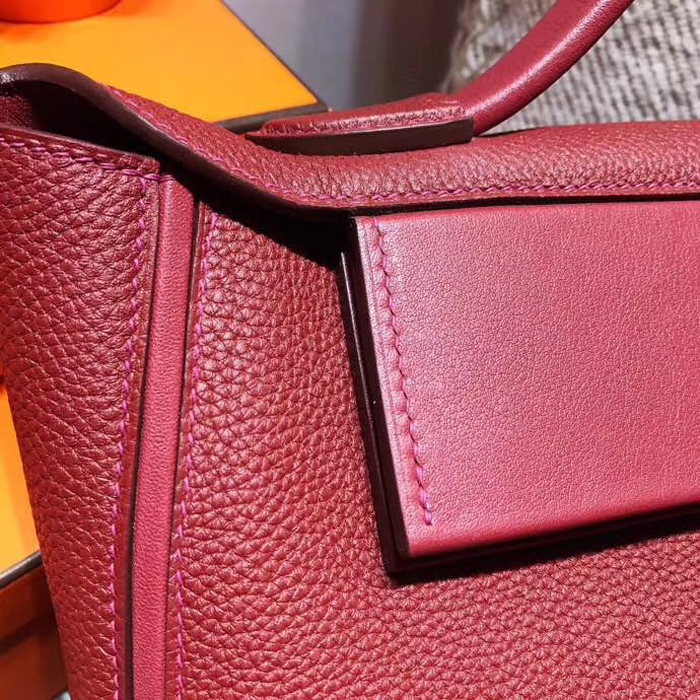 Hermes 24/24 Bag 35cm Bordeaux Swift & Togo Gold Hardware