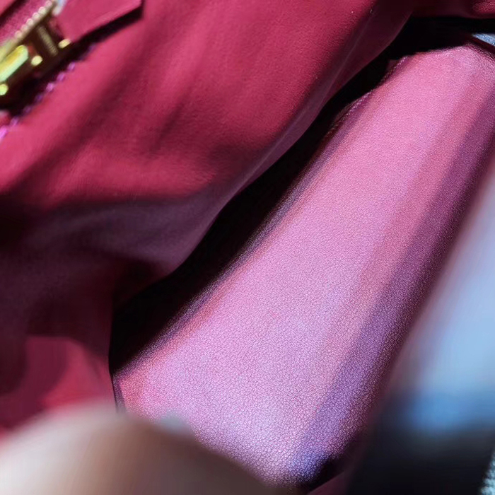 Hermes 24/24 Bag 35cm Bordeaux Swift & Togo Gold Hardware