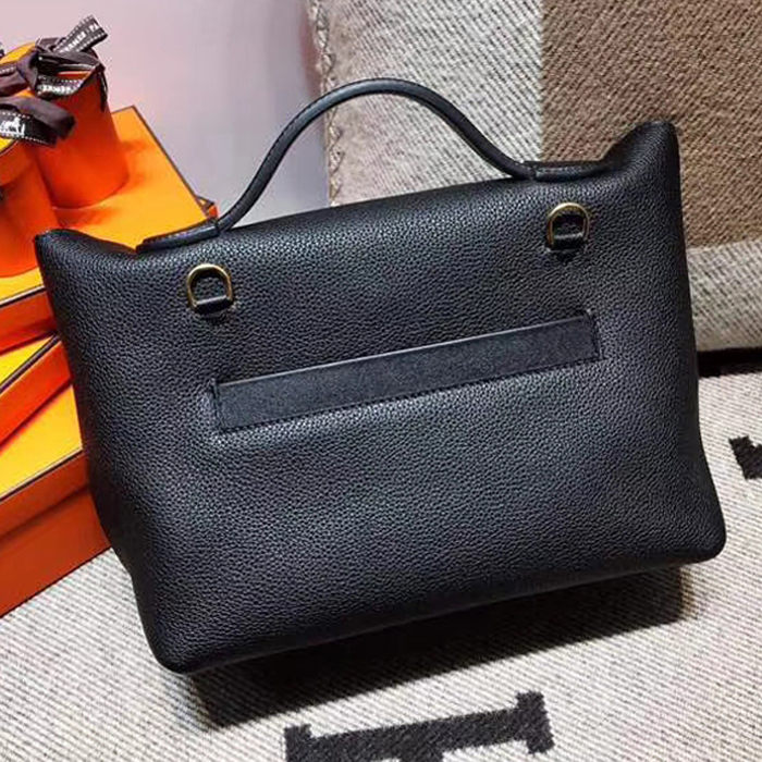 Hermes 24/24 Bag 35cm Black Swift & Togo Gold Hardware