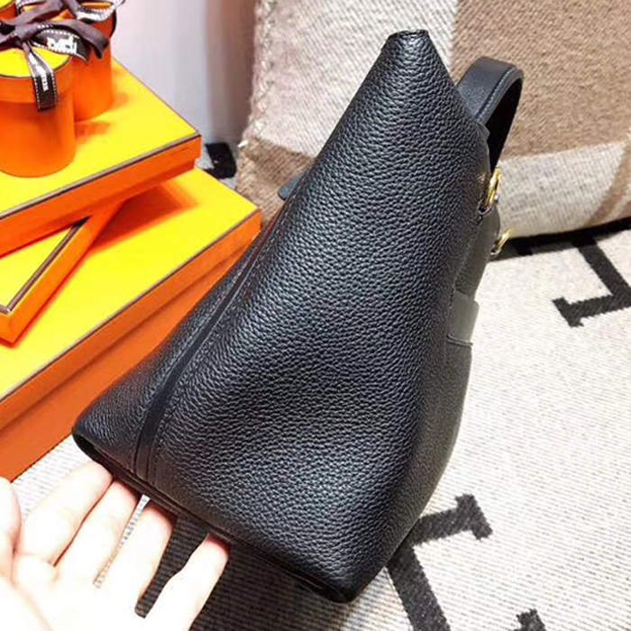 Hermes 24/24 Bag 35cm Black Swift & Togo Gold Hardware
