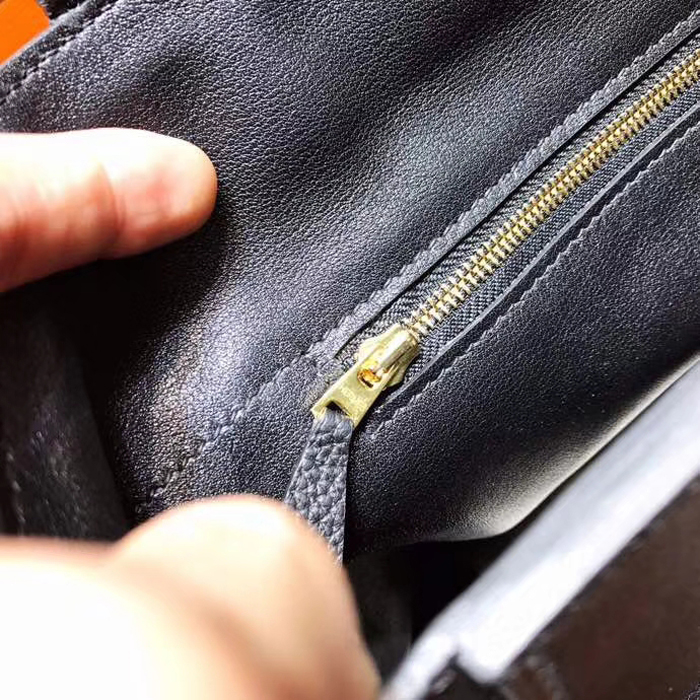 Hermes 24/24 Bag 35cm Black Swift & Togo Gold Hardware