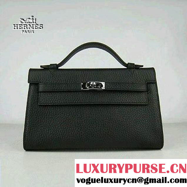 Hermes Kelly 22cm H008 black bags