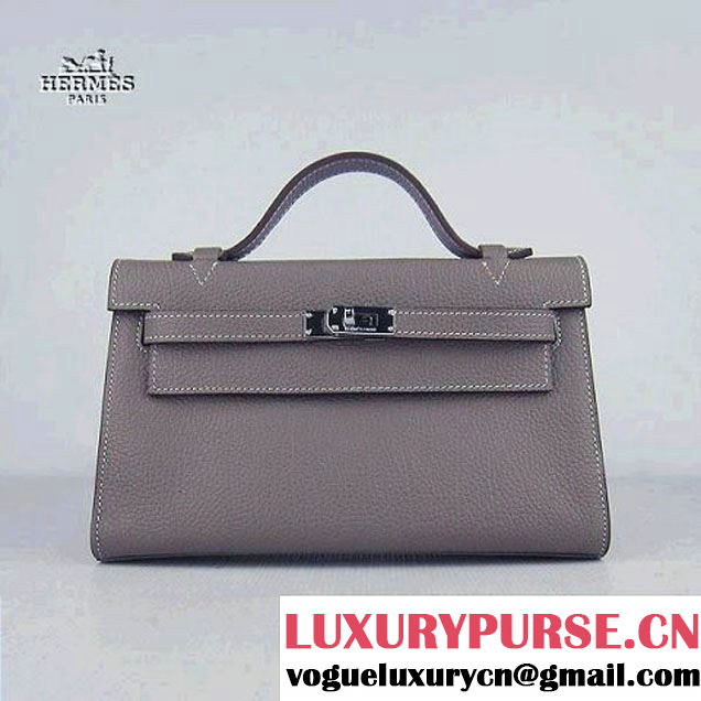 Hermes H008 cattle neck stripe grey bags