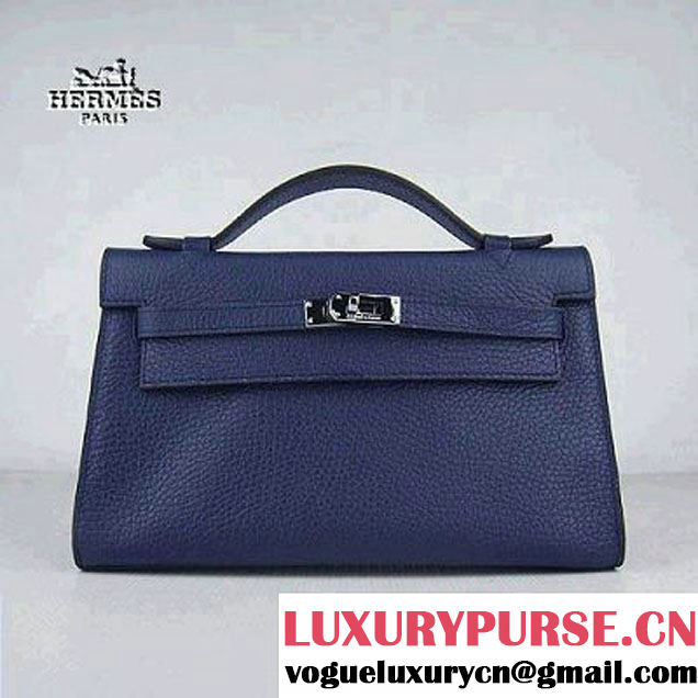 Hermes Kelly 22cm H008 dark blue bags