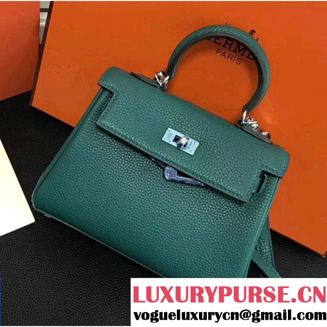 Hermes kelly 20cm Togo Calfskin Leather Bag Green (FL-7122365 )