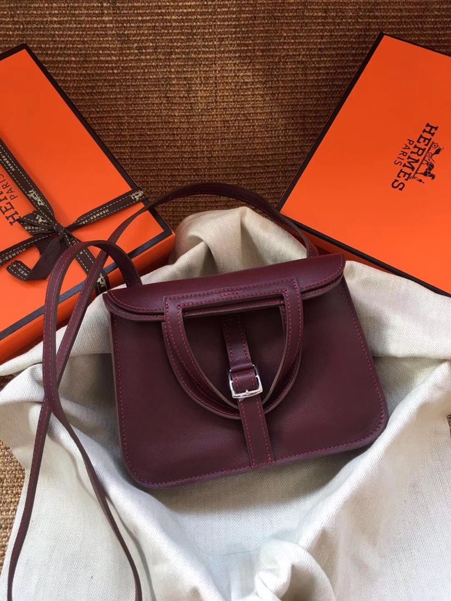 Hermes Original Halzan mini bag H069523 bordeaux