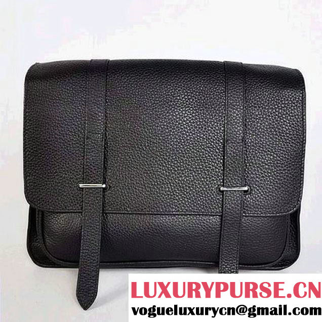 Hermes Steve 32CM Mens Bag Clemence Black