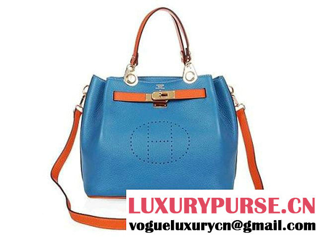 Hermes Mini So Kelly 33CM Bag H1080 Blue