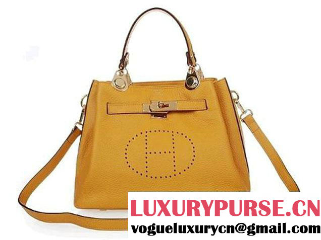 Hermes Mini So Kelly 30CM Bag H2048 Yellow