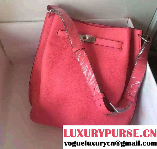 Hermes Original Togo Leather So Kelly 26cm Bag Peach