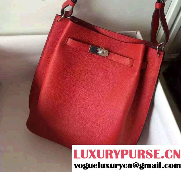 Hermes Original Togo Leather So Kelly 26cm Bag Red