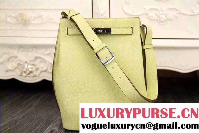 Hermes Original Togo Leather So Kelly 22cm Bag Yellow