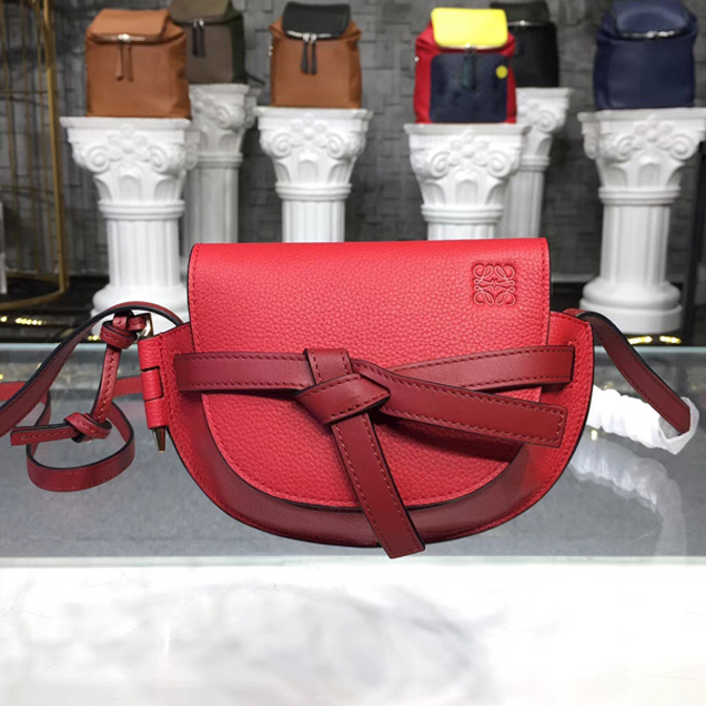 Loewe Original Calfskin Mini Gate Bag Red