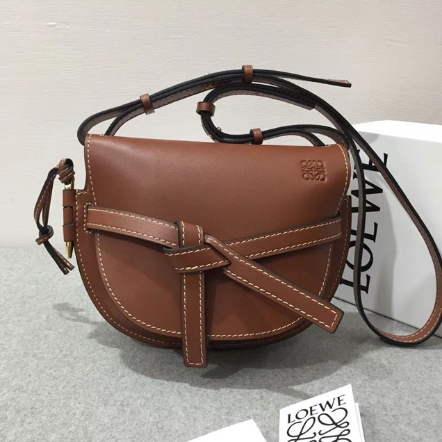 Loewe Original Calfskin Gate Small Bag Brown