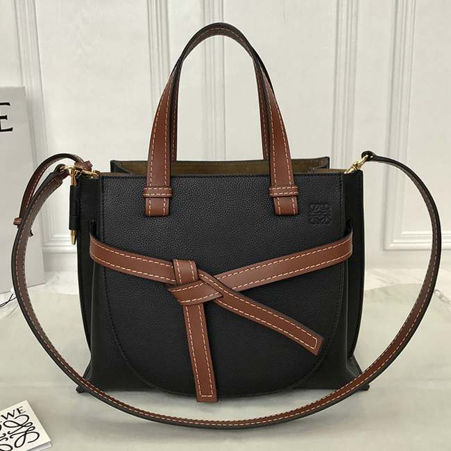 Loewe Gate Top Handle Small Bag Black