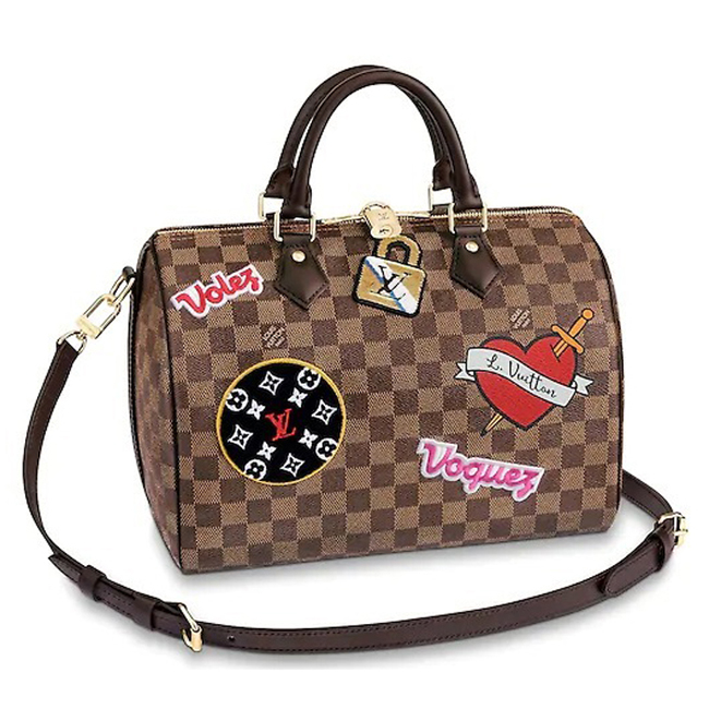 Louis Vuitton N40060 Speedy 30 Bandouliere Damier Ebene Canvas