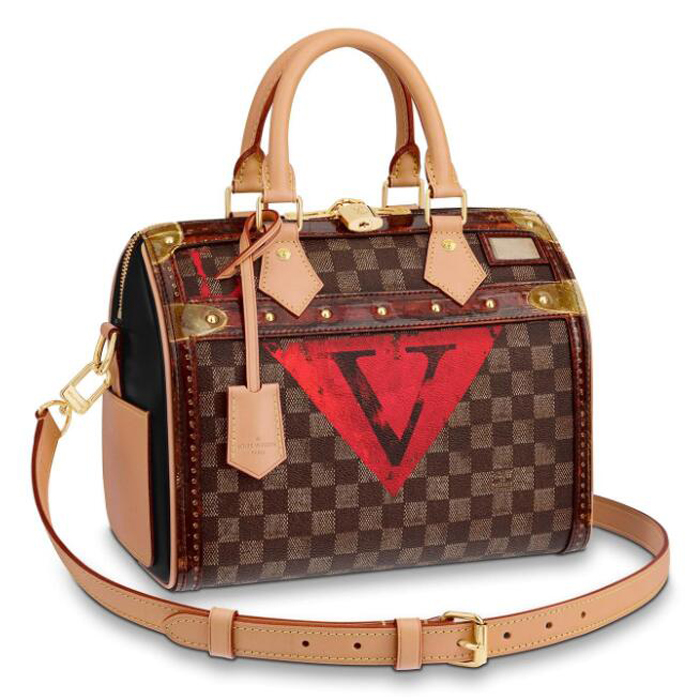 Louis Vuitton Speedy Bandouliere 25 M52249 Damier Ebene Canvas