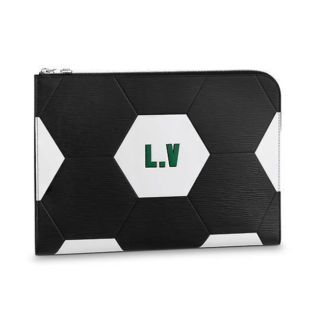 Louis Vuitton Pochette Jour GM Canvas FIFA World Cup Russia 2018 Collection M63295 Black White