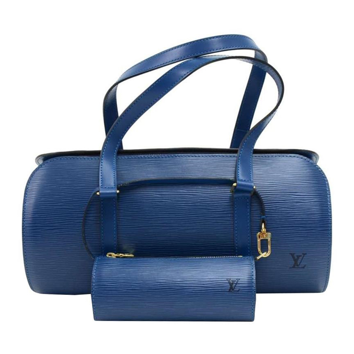 Louis Vuitton Soufflot Bag M52222 Navy Blue Epi Leather