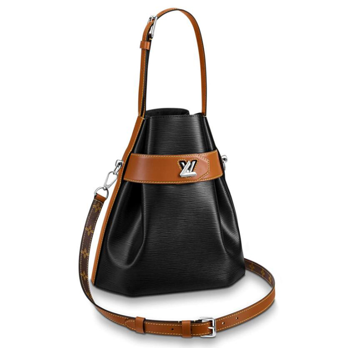 Louis Vuitton Twist Bucket M52804 Epi Leather Black