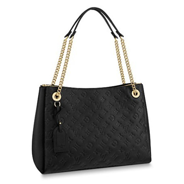 Louis Vuitton Surene MM Chain Tote Handbag Monogram Empreinte Canvas Fall Winter 2018 Collection M43758 Noir