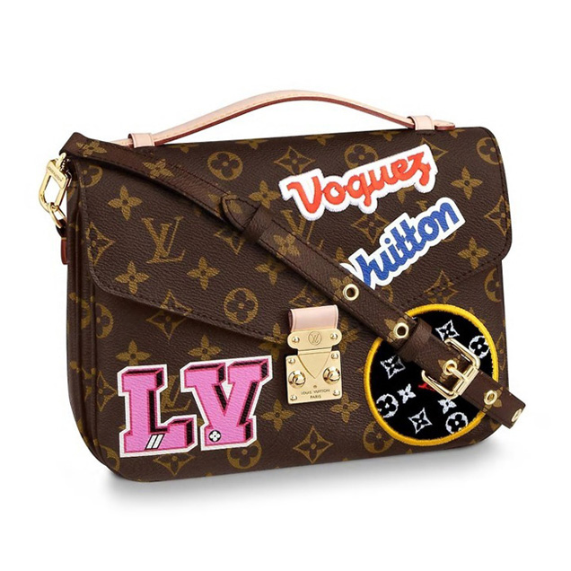 Louis Vuitton Monogram Canvas Pochette Metis Bag M43991 Patches 2018