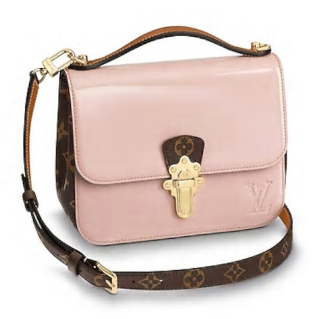 Louis Vuitton M51952 Cherrywood BB Monogram Vernis Rose Ballerine Pink