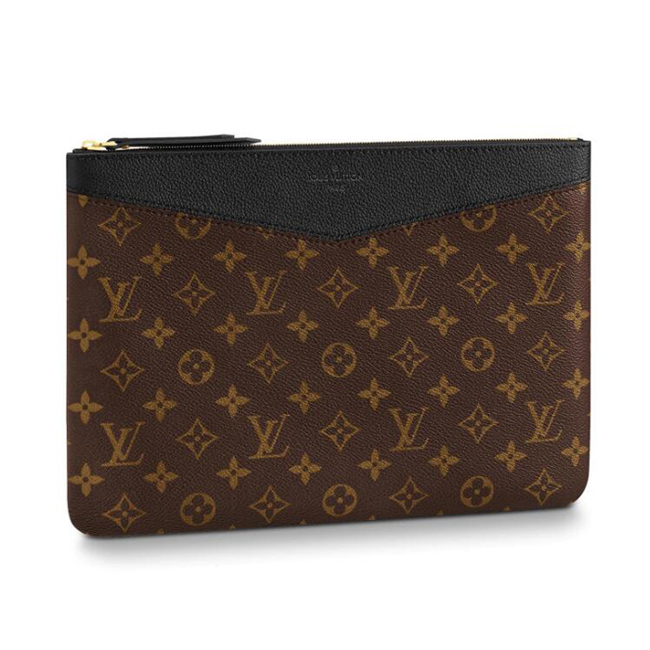 Louis Vuitton M62048 Daily Pouch Monogram Canvas Black