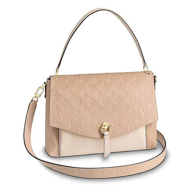 Louis Vuitton Monogram Empreinte Leather Blanche M43619