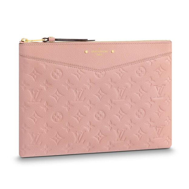 Louis Vuitton Monogram Empreinte Daily Pouch Clutch Bag M62938 Rose Poudre 2018