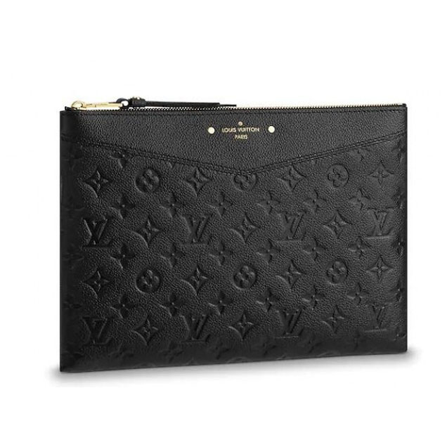 Louis Vuitton Monogram Empreinte Daily Pouch Clutch Bag M62937 Noir 2018