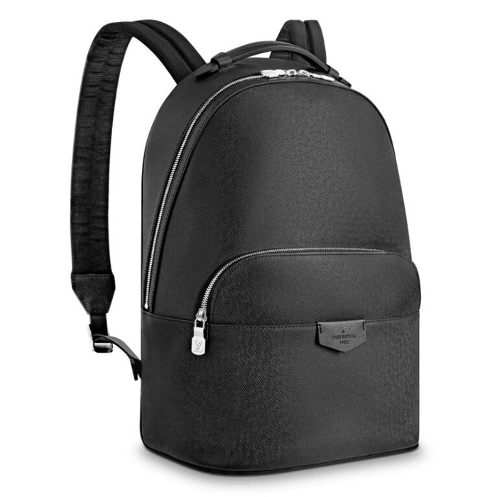 Louis Vuitton Anton Backpack M33425 Black Taiga Leather