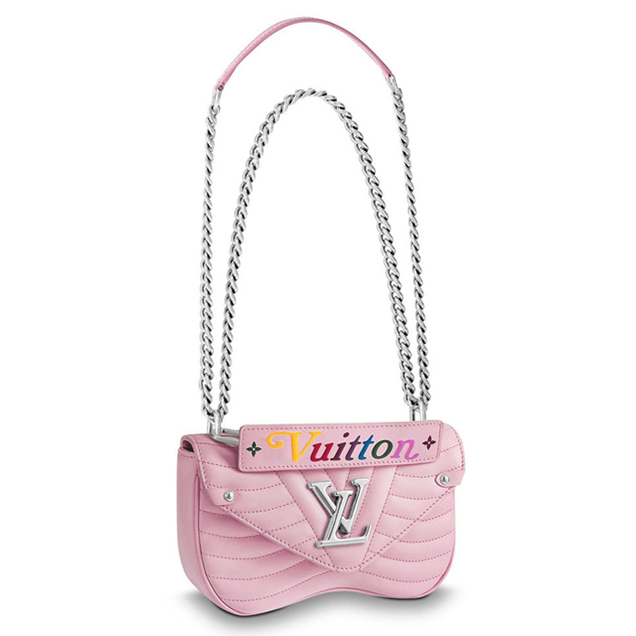 Louis Vuitton New Wave Chain Bag PM Quilted Calfskin Leather Fall Winter 2018 Collection M51933 Smoothie Pink