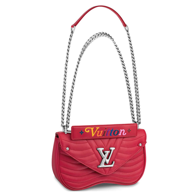 Louis Vuitton New Wave Chain Bag MM Quilted Calfskin Leather Fall Winter 2018 Collection M51943 Scarlet-Red Ecarlate